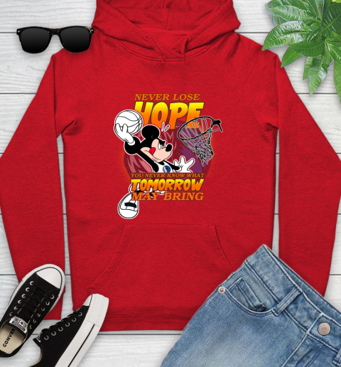 Dallas Mavericks NBA Basketball Mickey Disney Never Lose Hope Youth Hoodie 12