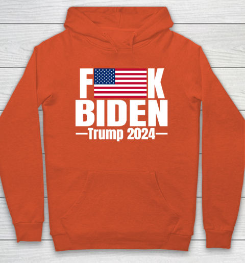 Fuck Biden American Flag Trump 2024 Hoodie 3