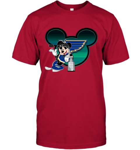 NHL St.Louis Blues Stanley Cup Mickey Mouse Disney Hockey T Shirt