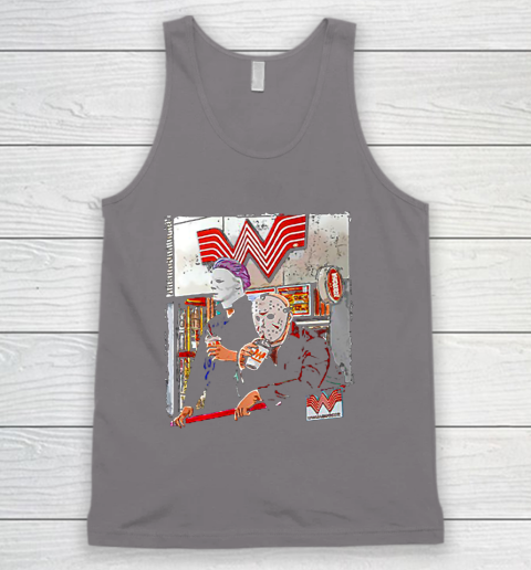 Michael Myers and Jason Voorhees drinking Whataburger Tank Top 6