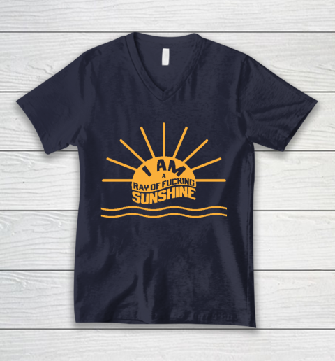 I am a Ray of fucking Sunshine V-Neck T-Shirt 2