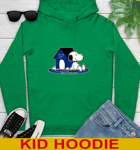 NHL Hockey St.Louis Blues Snoopy The Peanuts Movie Shirt Youth Hoodie 8