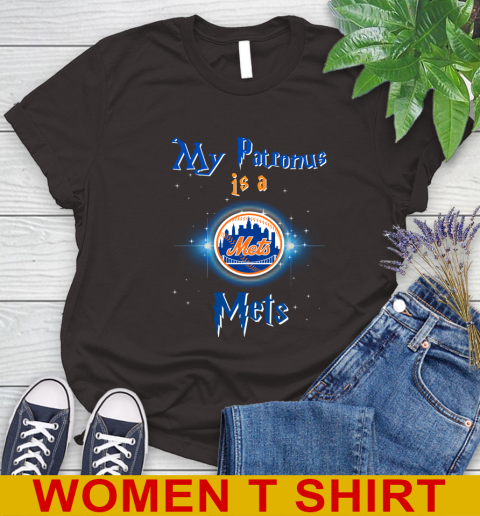 MLB Baseball Harry Potter My Patronus Is A New York Mets Women's T-Shirt 9