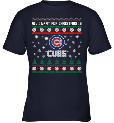 Youth Heathered Gray Chicago Cubs Circle Logo T-Shirt