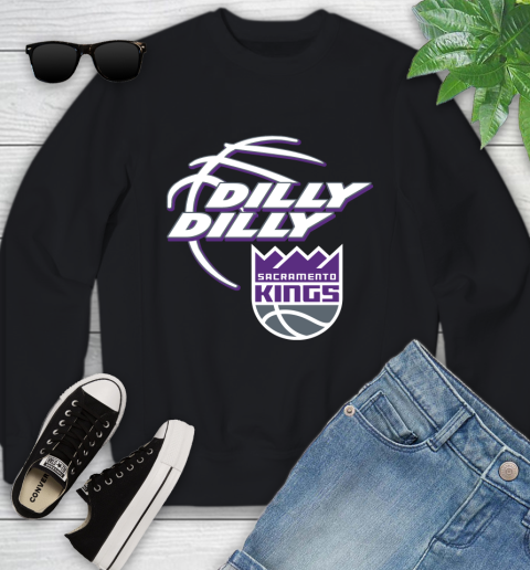 NBA Sacramento Kings Dilly Dilly Basketball Sports Youth Sweatshirt 2