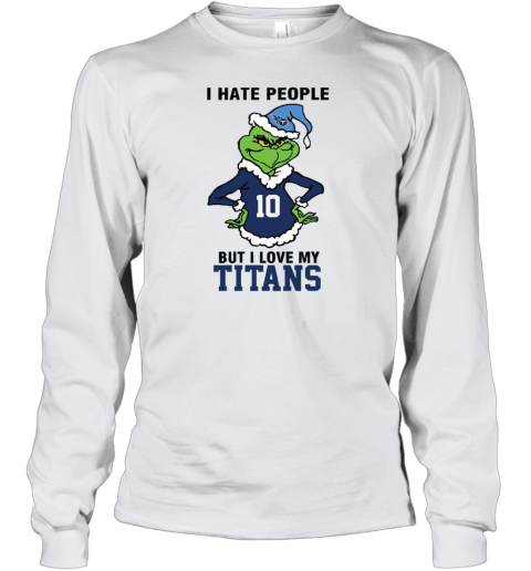 I Hate People But I Love My Titans Tennessee Titans NFL Teams Youth Long Sleeve