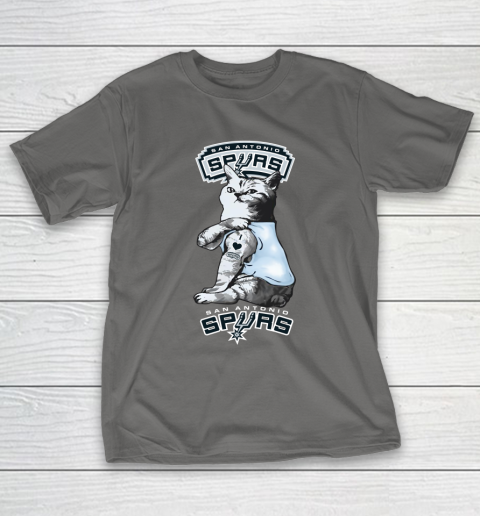 NBA Basketball My Cat Loves San Antonio Spurs T-Shirt 8