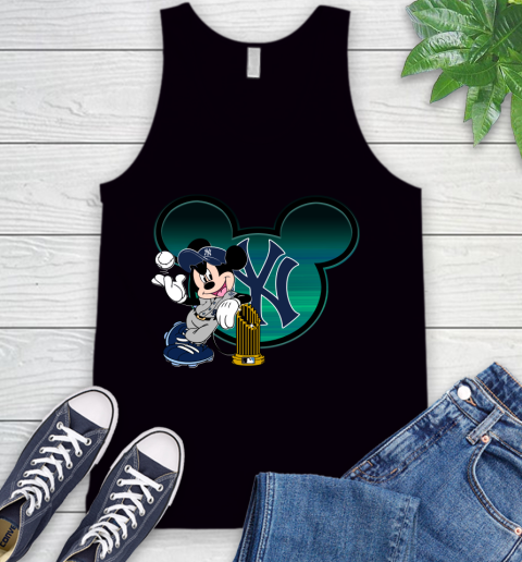 MLB New York Yankees The Commissioner's Trophy Mickey Mouse Disney Tank Top 2