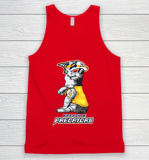 NHL My Cat Loves Nashville Predators Hockey Tank Top 5
