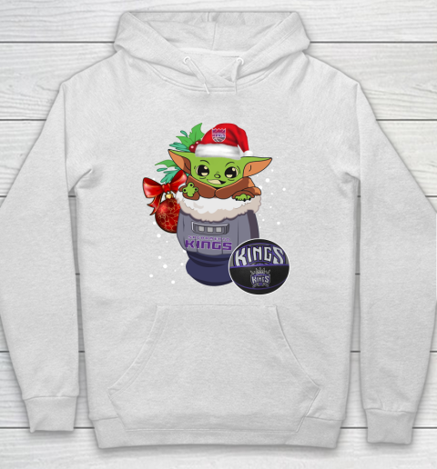 Sacramento Kings Christmas Baby Yoda Star Wars Funny Happy NBA Hoodie