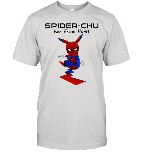Spider Chu Far From Home Spider Man Pokemon Pikachu Mashup Shirts