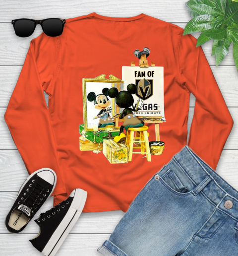 NHL Hockey Vegas Golden Knights Mickey Drawing Shirt 115