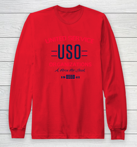 USO 2020 United Service Organizations Long Sleeve T-Shirt 8 USO 2020 United Service Organizations Long Sleeve T-Shirt - Image 8