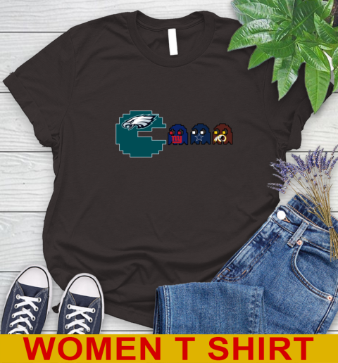 Philadelphia Eagles NFL Football Pac Man Champion Women's T-Shirt 8