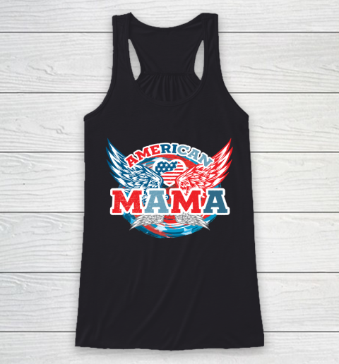 4th Of July American Mama, Fourth Of July Racerback Tank