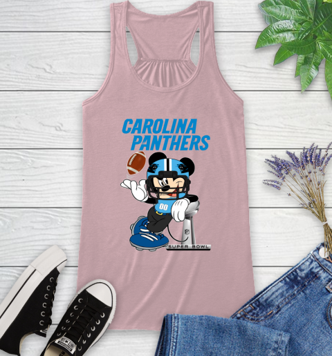 NFL Carolina Panthers Mickey Mouse Disney Super Bowl Football T Shirt Racerback Tank 11