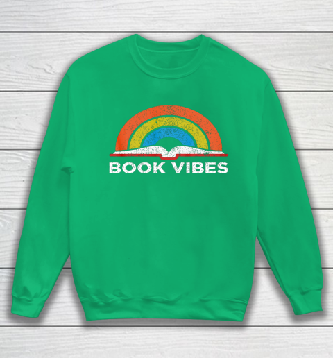 Reading Rainbow t shirt Vintage Retro Book Vibes Rainbow Gift for Reading Lovers Sweatshirt 5