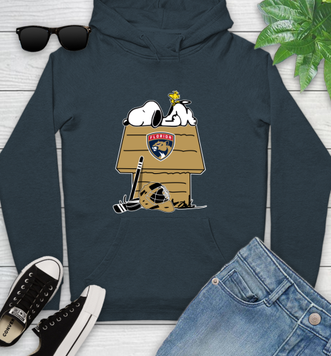 Florida Panthers NHL Hockey Snoopy Woodstock The Peanuts Movie Youth Hoodie 8