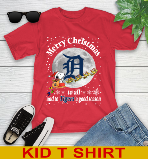 Detroit Tigers Merry Christmas To All And To Tigers A Good Season MLB Baseball Sports Youth T-Shirt 11
