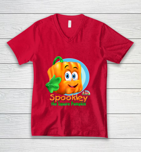 Spookley the Square Pumpkin Character V-Neck T-Shirt 7