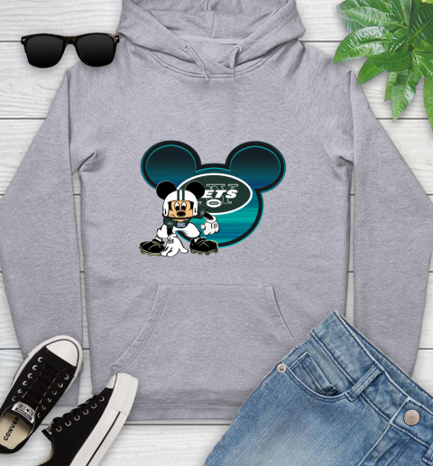 NFL New York Jets Mickey Mouse Disney Football T Shirt Youth Hoodie 6