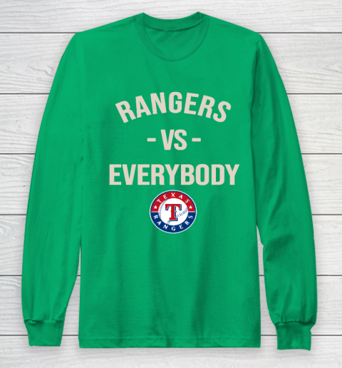 Texas Rangers Vs Everybody Long Sleeve T-Shirt 4