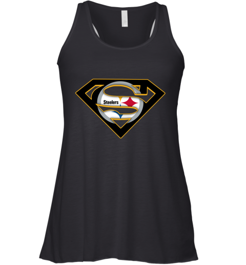 We Are Undefeatable The Pittsburg Steelers x Superman NFL Racerback Tank