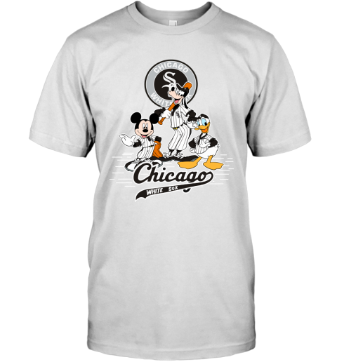 MLB Chicago White Sox Mickey Mouse Donald Duck Goofy Baseball T Shirt Youth  Long Sleeve