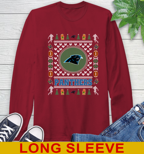 Carolina Panthers Merry Christmas NFL Football Loyal Fan Long Sleeve T-Shirt 9