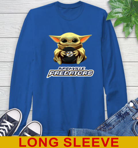 NHL Hockey Nashville Predators Star Wars Baby Yoda Shirt 66
