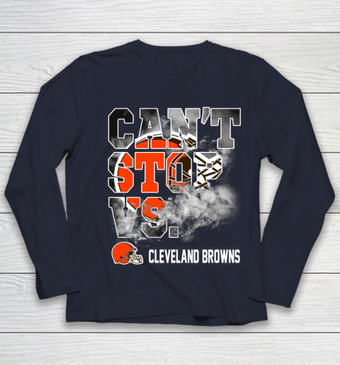 NFL Cleveland Browns Can't Stop Vs Youth Long Sleeve 2
