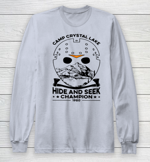 Camp Hide And Seek Champion Crystal Lake 1980 Halloween Long Sleeve T-Shirt 4