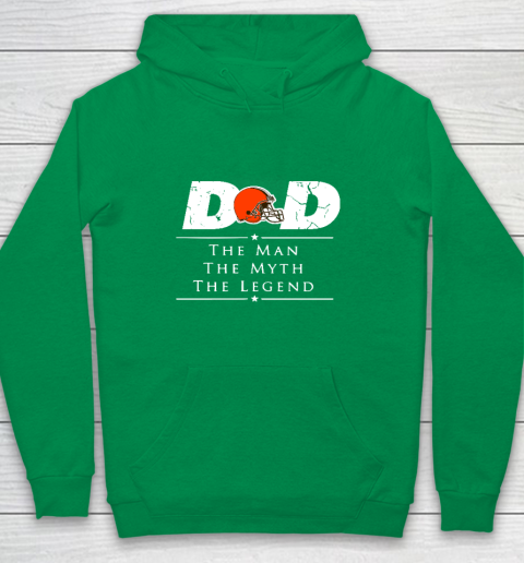 Cleveland Browns NFL Football Dad The Man The Myth The Legend Youth Hoodie 4