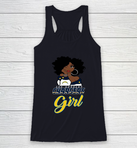 Los Angeles Chargers Girl NFL Racerback Tank 8