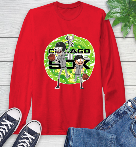 MLB Chicago White Sox Rick And Morty Baseball Sports Long Sleeve T-Shirt 10