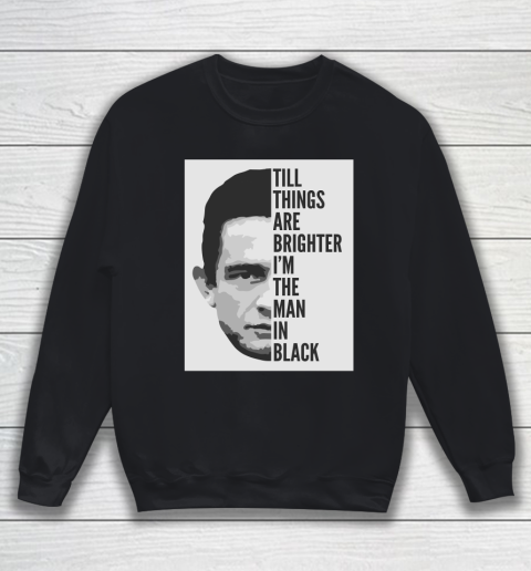 Johnny Cash  Man In Black Lyrics Sweatshirt