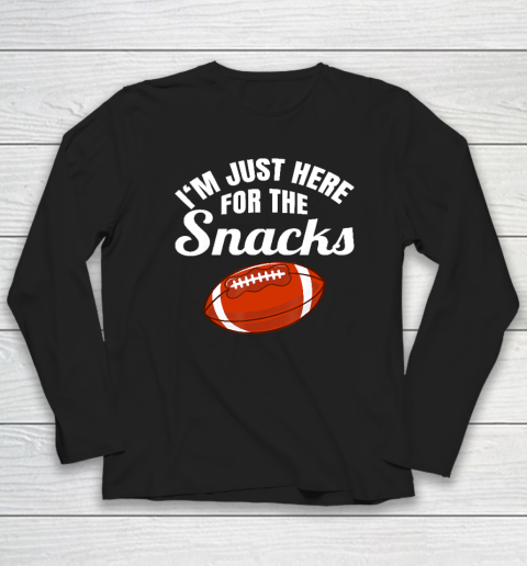 I'm Just Here For The Snacks American Football Season Long Sleeve T-Shirt
