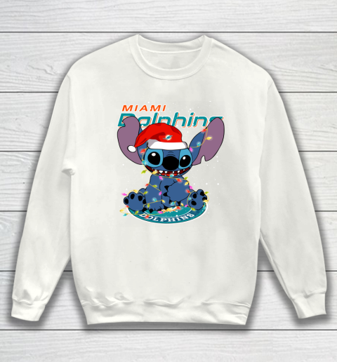 Miami Dolphins NFL Football noel stitch Christmas Sweatshirt