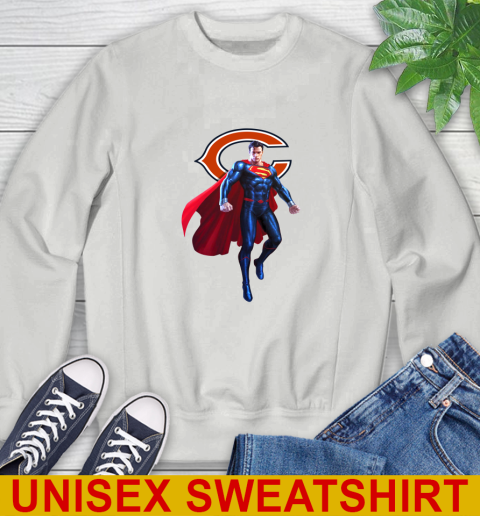 NFL Superman DC Sports Football Chicago Bears Sweatshirt 5