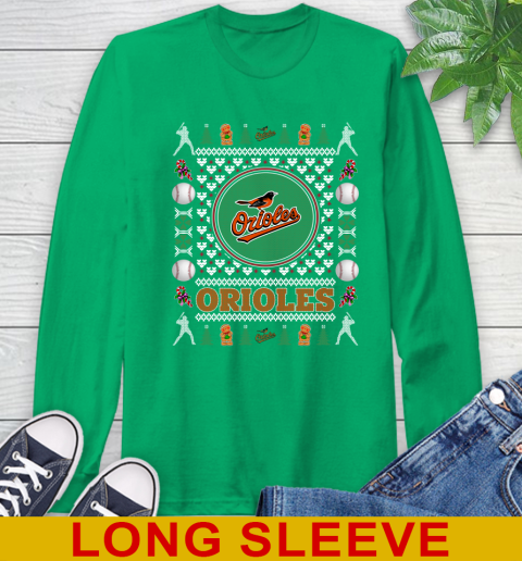 Baltimore Orioles Merry Christmas MLB Baseball Loyal Fan Long Sleeve T-Shirt 8