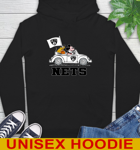 NBA Basketball Brooklyn Nets Pluto Mickey Driving Disney Shirt Hoodie 2