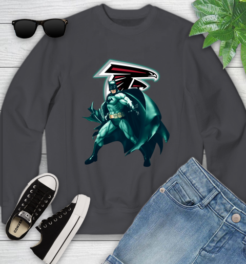 NFL Batman Football Sports Atlanta Falcons Youth Sweatshirt 6