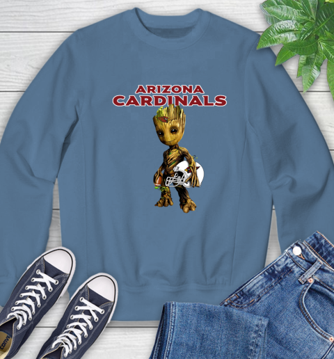 Arizona Cardinals NFL Football Groot Marvel Guardians Of The Galaxy Sweatshirt 7