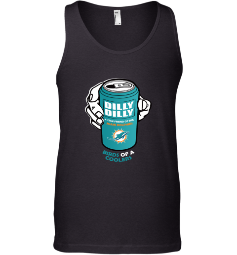 Bud Light Dilly Dilly! Miami Dolphins Birds Of A Cooler Tank Top