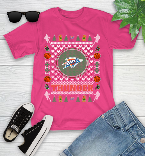 Oklahoma City Thunder Merry Christmas NBA Basketball Loyal Fan Ugly Shirt 110