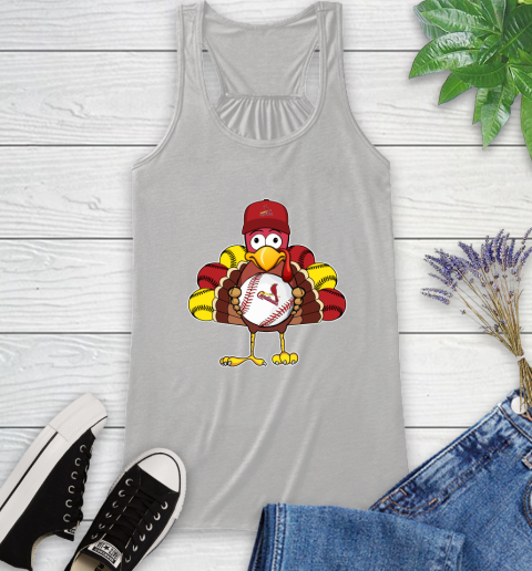 St.Louis Cardinals Turkey thanksgiving Racerback Tank