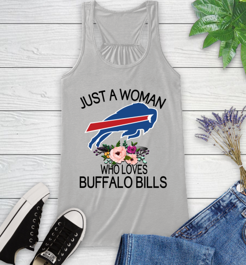 NFL Just A Woman Who Loves Buffalo Bills Football Sports Racerback Tank