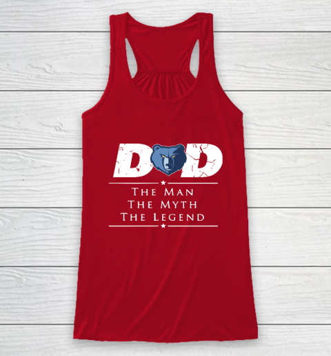 Memphis Grizzlies NBA Basketball Dad The Man The Myth The Legend Racerback Tank 4
