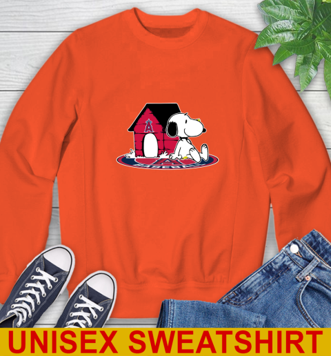 MLB Baseball Los Angeles Angels Snoopy The Peanuts Movie Shirt Sweatshirt 4
