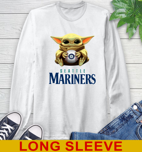 MLB Baseball Seattle Mariners Star Wars Baby Yoda Shirt 58